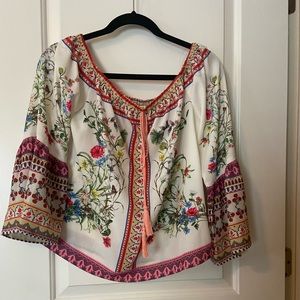 Umgee Size Small off the shoulder bohemian top